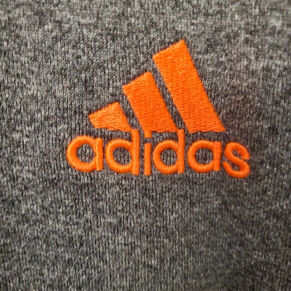 Adidas The Go-To Pullover Hoodie, Climawarm Grey & Orange Size 2XL - Picture 3 of 9